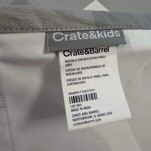 Grey Buffalo Check Crate&Kids Blackout Curtains 44”x84”
